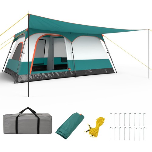 Person camping tent - 8-10, with