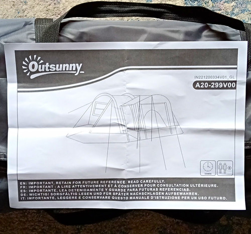 Outsunny camping tent with - outsunny,