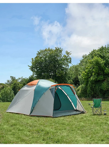Teal grey person dome tent - &, 6