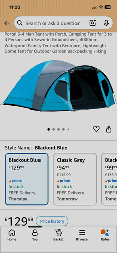 Portal person dome tent with - portal, 4