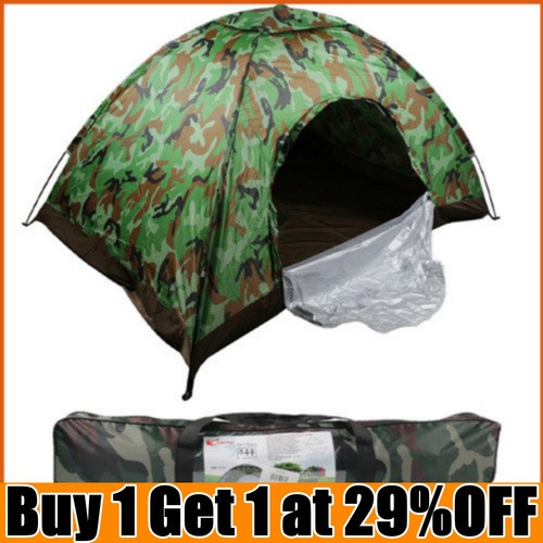 Man pop tent camping - pop,